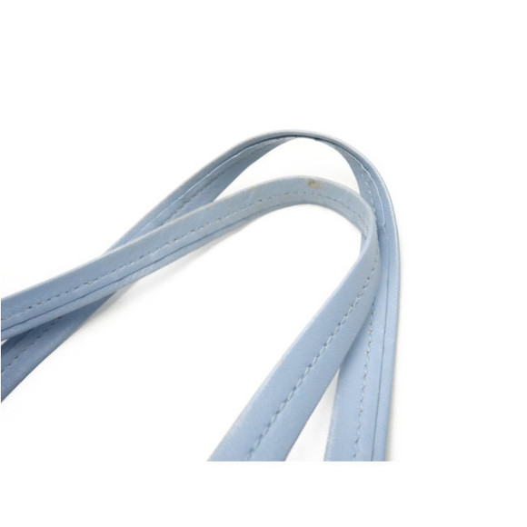 Celine Horizontal Cover Tote Bag Lambskin Bicolor Light Blue Black - Picture 7 of 8